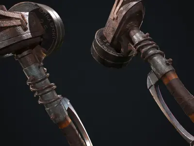 Hammer Low-poly 3D model purchase