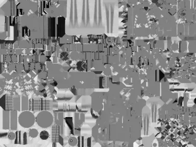 Military assault rifle Low-poly 3D model