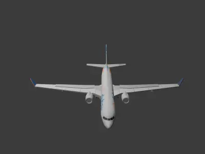 Air plane Low-poly 3D model