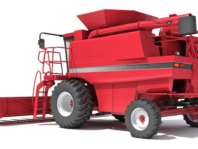 Combine harvester 3D model 24