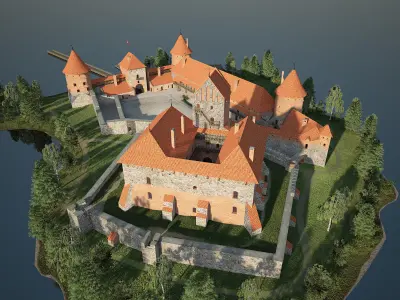 Trakai Island Castle  3D model