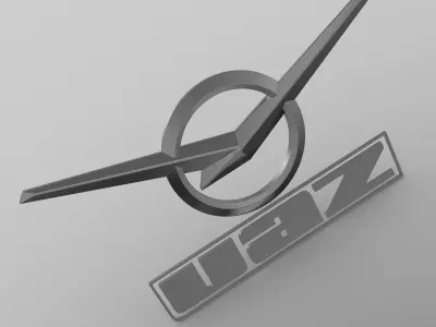 UAZ Logo 3D model by 3dlogoman