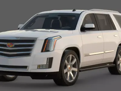 2015 Cadillac Escalade ESV 3D Model  The American Luxury SUV  Low-poly 3D model