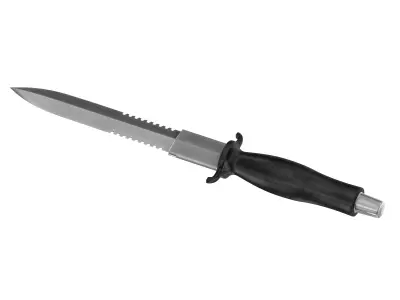 battle knife v4 3D model