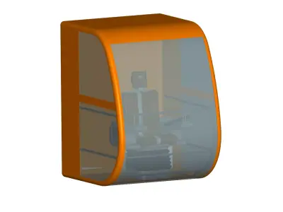 tower crane cabin 3D model