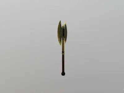 Viking Axe dual blade Free 3D model