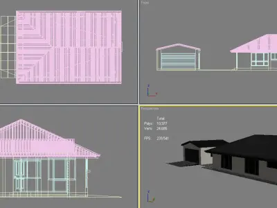 Family Houses Set 1 3D model