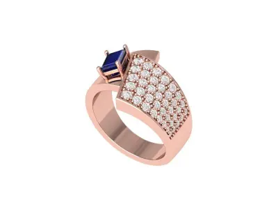 Wedding Ring 3D print model 117