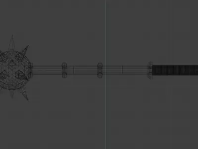Weapon Morgenstern Low-poly 3D model from Mun 3D model