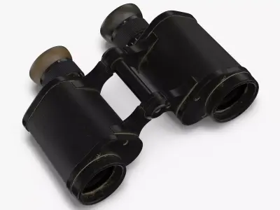 Vintage Binoculars 3D model