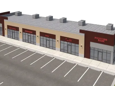 Retail-092 Retail Store 3D model