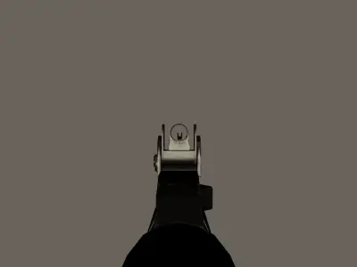 Bushmaster ACR Low-poly 3D model