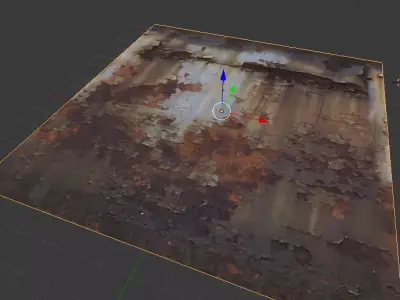 Realistic Rusty Industrial Iron Fence - PBR - Game Ready Texture