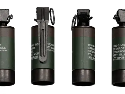 FREE NICO BTV 1 FLASH BANG GRENADE Free low-poly 3D model