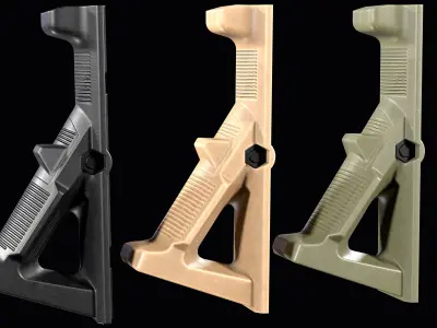 Tactical fore grip Magpul AFG 2 Low-poly 3D model