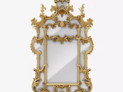Chinoiserie mirror  3D model