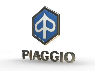 piaggio logo 3D model