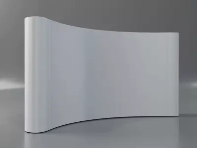 3D popup stand Low-poly 3D model