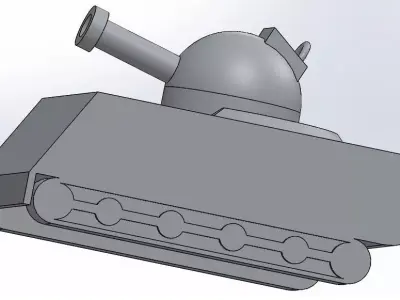 bad tank based of post Free 3D model