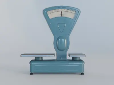 Soviet Scales Low-poly 3D model