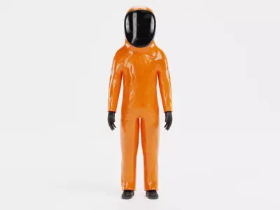 Protective Suit V8 - Hazmat Safety Coverall  3D model