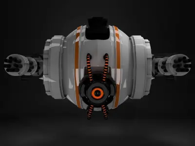 Sci fi drone 3D model by ymcgi