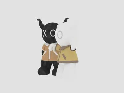 NEW DOLLS 3D PRINTABLE MODEL Low-poly 3D model