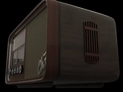 Old Radio 3D model buy