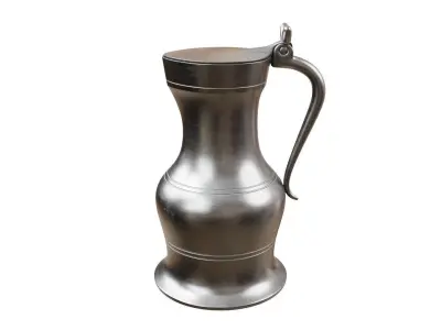 Antique Metal Pot Free 3D model
