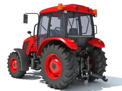 Farm Tractor 3D model order
