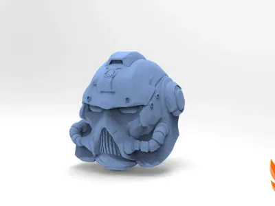Spacemarine Helmet  3D model