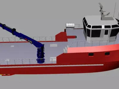 Fishing Vessel 3D model