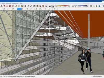 Sketchup Office building 200 3D model