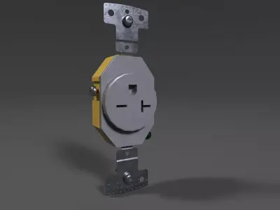 Device Yoke Low Poly 3D Model Low-poly 3D model