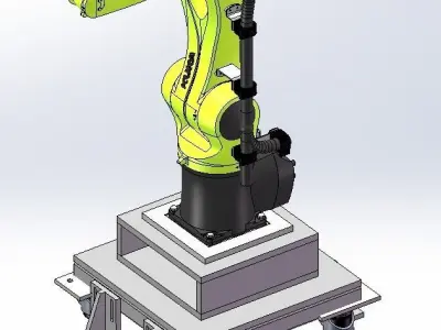 Battery cell double-speed chain processing line 3D model