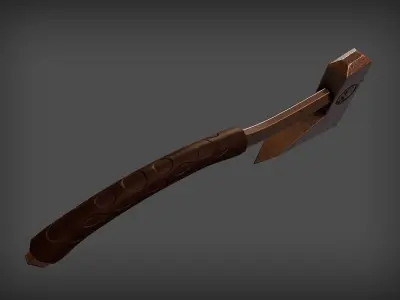 Axe Tamahawk Free low-poly 3D model
