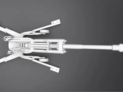 M777 Howitzer Scale model 3D print model