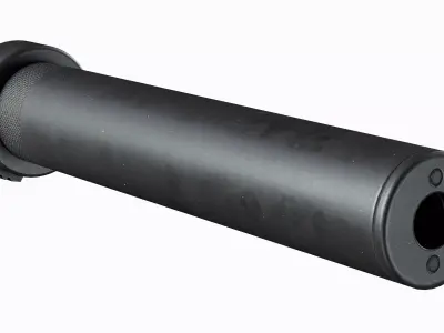 Silencer UMP 45 Supressor Tactical Low-poly 3D model