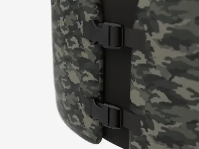 Camouflage vest 3D model