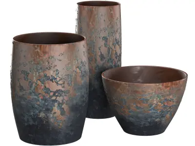Terracotta Pots 2 3D model
