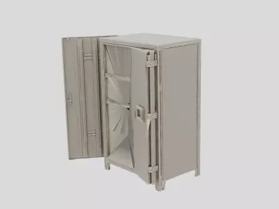 Industrial Metal Storage Locker for 3D print 3D model