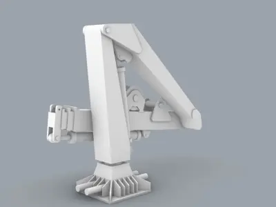 Palfinger Loading Crane Low-poly 3D model