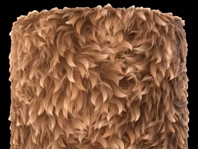Fur Substance PBR Material and Textures Texture
