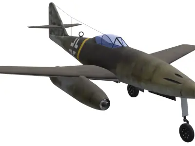 Messerschmitt Me 262 Schwalbe Low-poly 3D model