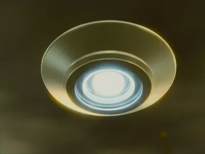 UFO - Sci Fi Flying Saucer Lowpoly Low-poly 3D model