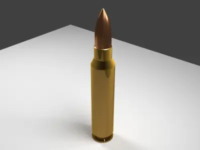 Simples bullets for shotgun 3D model