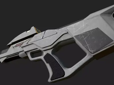 Type 3 Phaser Rifle Star Trek Low-poly 3D model
