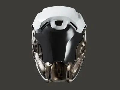 SciFi Helmet 5 version set 3D model