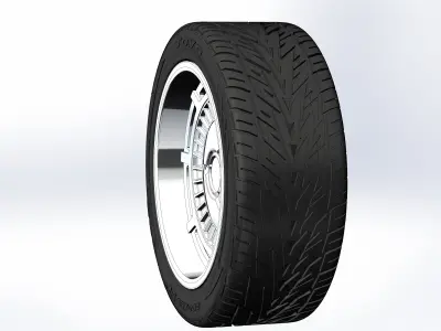 Wheels Raceline Tri-five 20inch for your scale model 3D print model