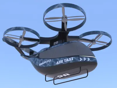 Air taxi 2025 PBR II 3D model